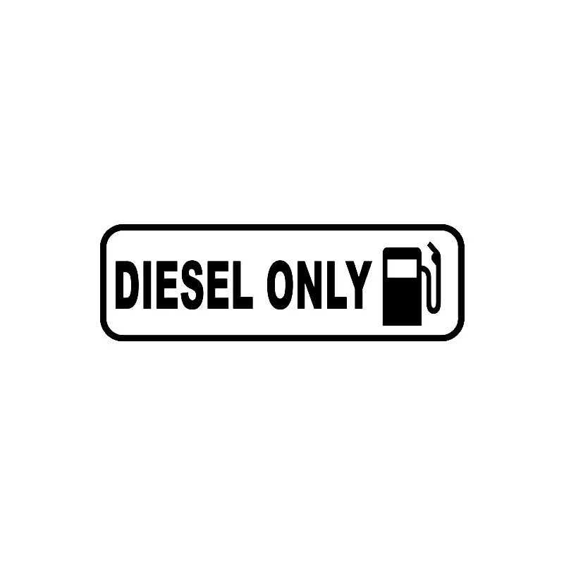 

Car Sticker Funny DIESEL ONLY Fuel Automobiles Motorcycles Exterior Accssories PVC Decal for BMW VW Audi Gti Skoda,13cm*4.2cm
