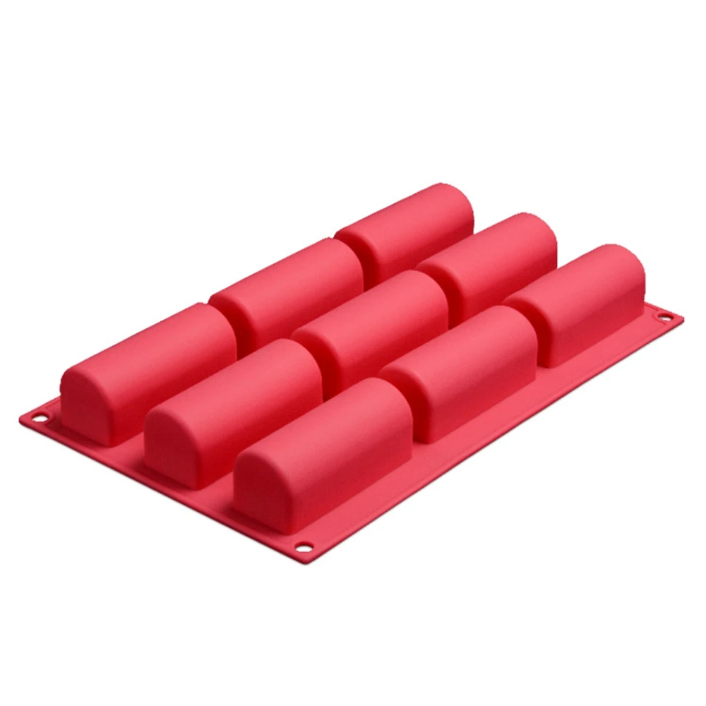 9 изготовленные на станке с длинным Форма силиконовые формы Тирамису десерт