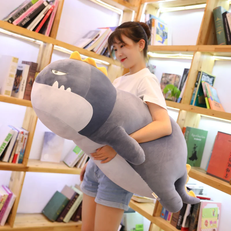 Супермягкая плюшевая кукла в виде милого акулы пингвина динозавра Мультяшные