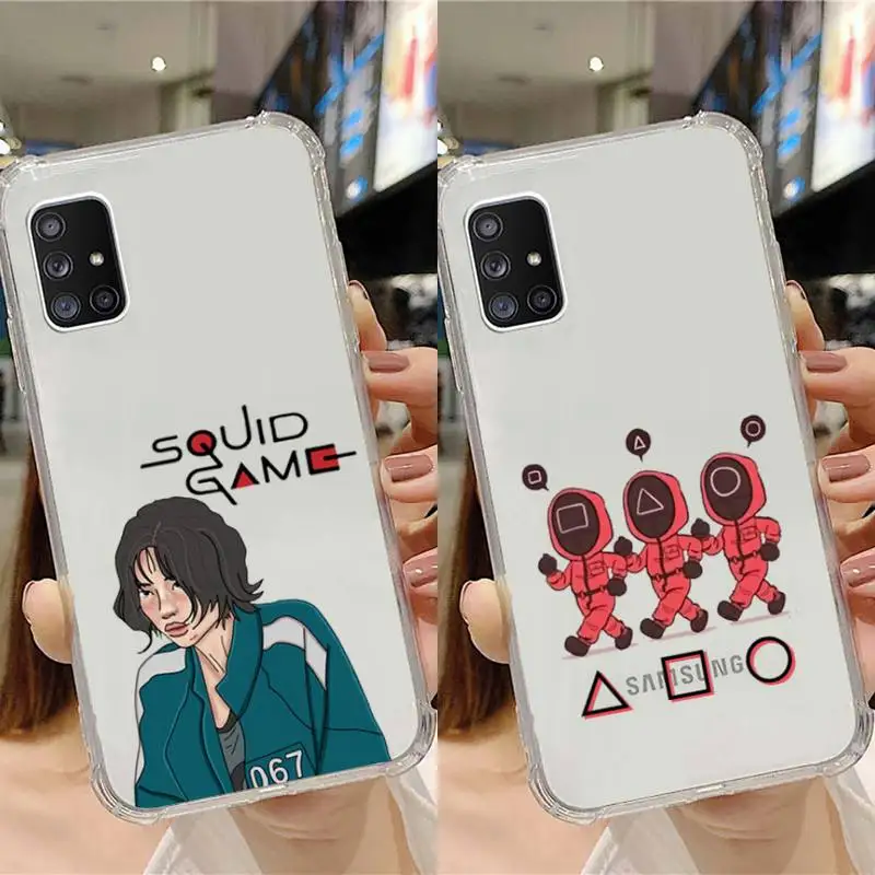 

Squid Game Wu Yinan 001 Phone Case Transparent For Samsung Note A 7 8 9 10 20 50 51 71 90 20 11 81 e LITE Ultra PRO Li Yumei