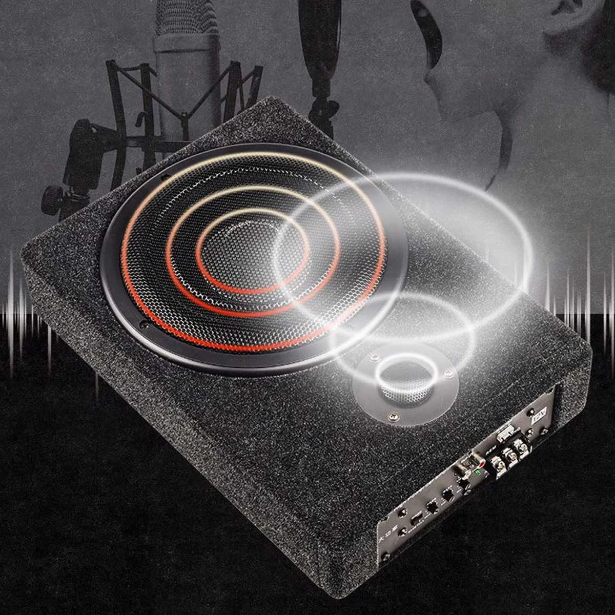 8 &quot12 в 600 Вт автомобильный усилитель сабвуфер автомобильная аудиосистема тонкий