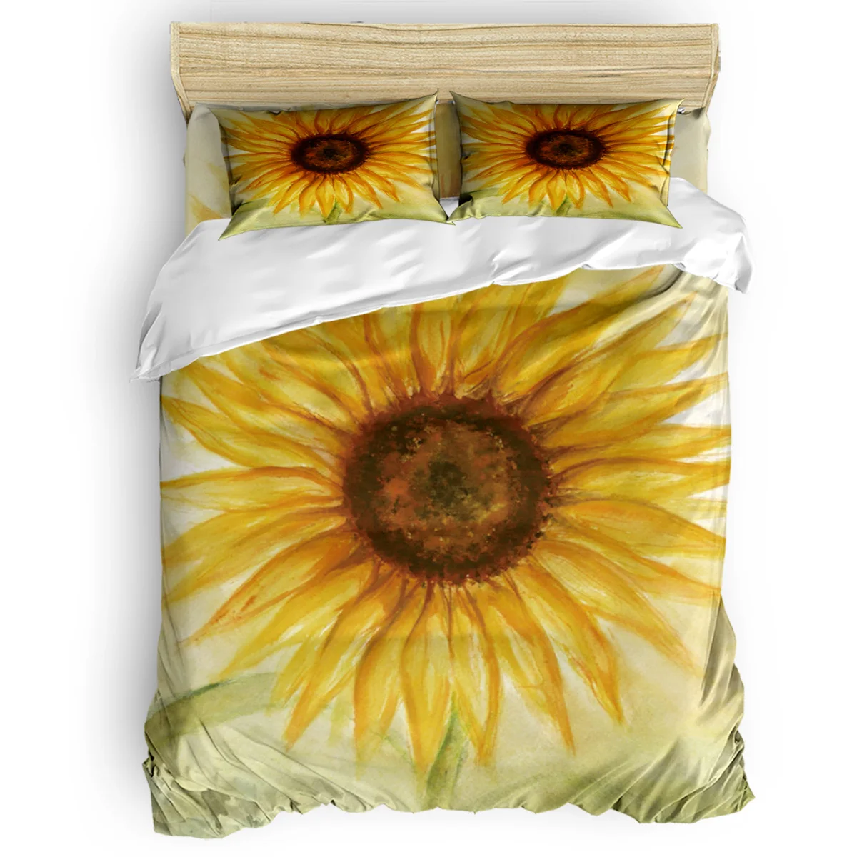 Подсолнух 4 шт. постельные принадлежности набор пододеяльников наборы для califoria