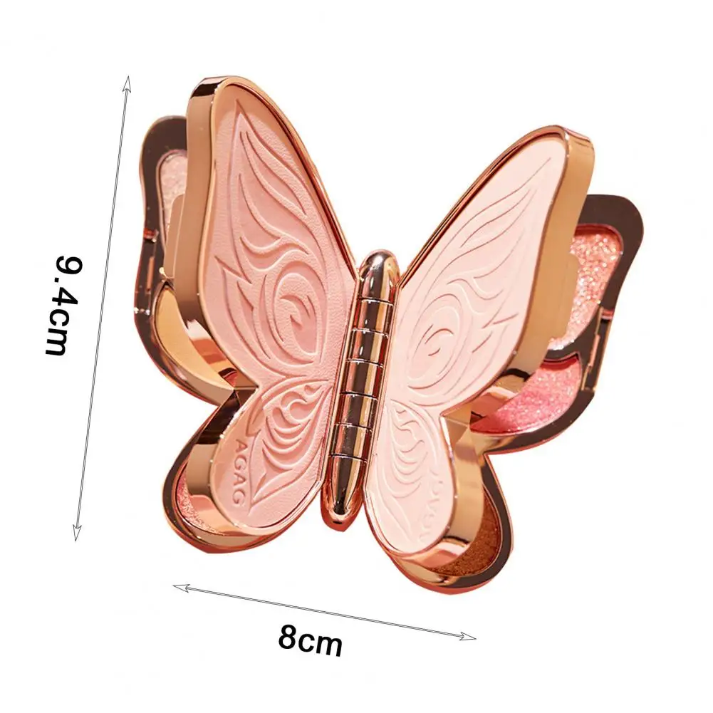 Палитра теней для век 6 цветов в форме бабочки lucky Koi Pearl водостойкая матовая