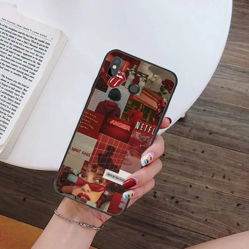 

Aesthetic Collage poster art pattern luxury high quality Phone Case funda For Xiaomi Redmi note 7 8 9 t k30 max3 9 s 10 pro lite