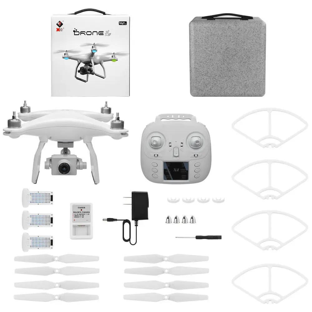 3Batteries US PLUG WLtoys XK X1, беспилотные летательные аппараты с Камера 1080P 2 оси 5G Wi-Fi FPV gps Квадрокоптер с дистанционным управлением Self-стабилизирующая подвеска бесщеточный мотор видео в режиме реального времени Дрон - Цвет: 3Batteries US PLUG
