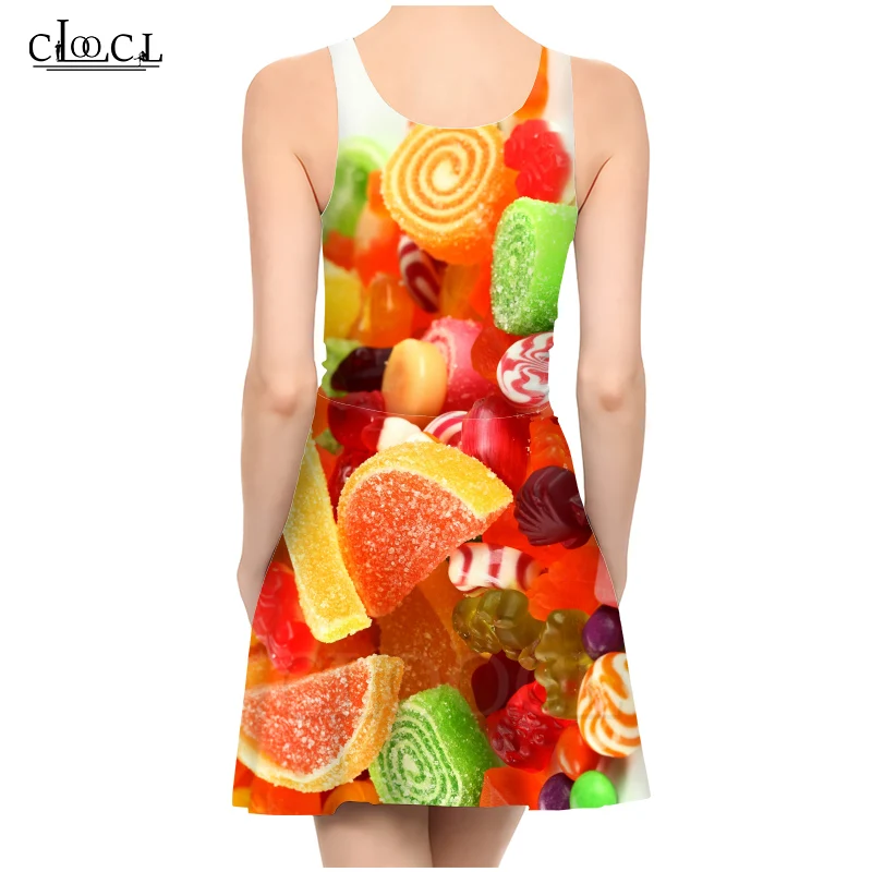Новое модное Яркое летнее платье CLOOCL ярких цветов для девушек и с 3D рисунком