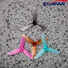Gemfan 2512 2.5X1.2X3 3-лопастной Пропеллер для ПК 1,5 мм для радиоуправляемых FPV гоночных фристайлов 2,5 дюймов зубочисток дронов запасные части для самостоятельной сборки