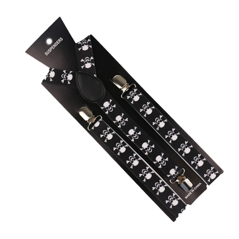 Регулируемые эластичные подтяжки для взрослых y-образные мужчин с принтом