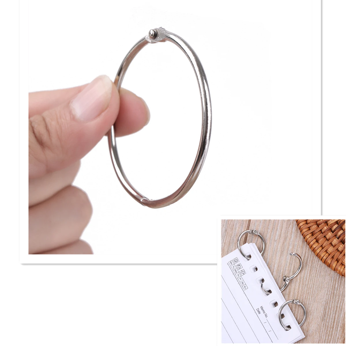 10 шт. Металлический Переплет для листков откидные кольца зажимы скрапбукинга