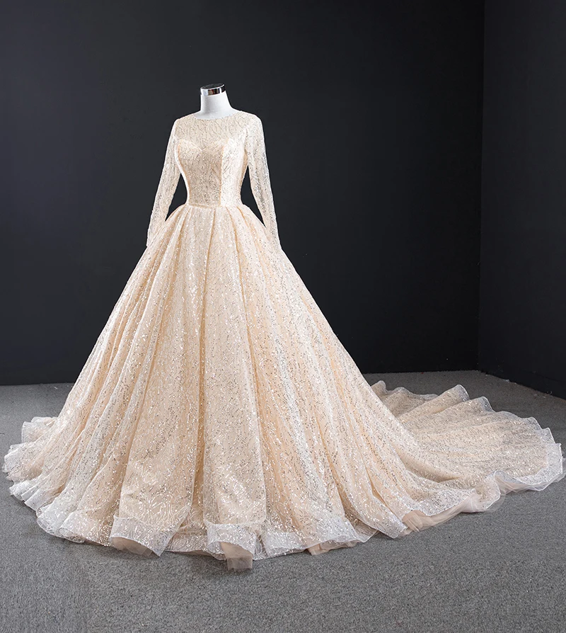 J67064 jancember robe de soiree inEvening Dresses with train o neck sequined lace evening dress long sleeve выпускное платье