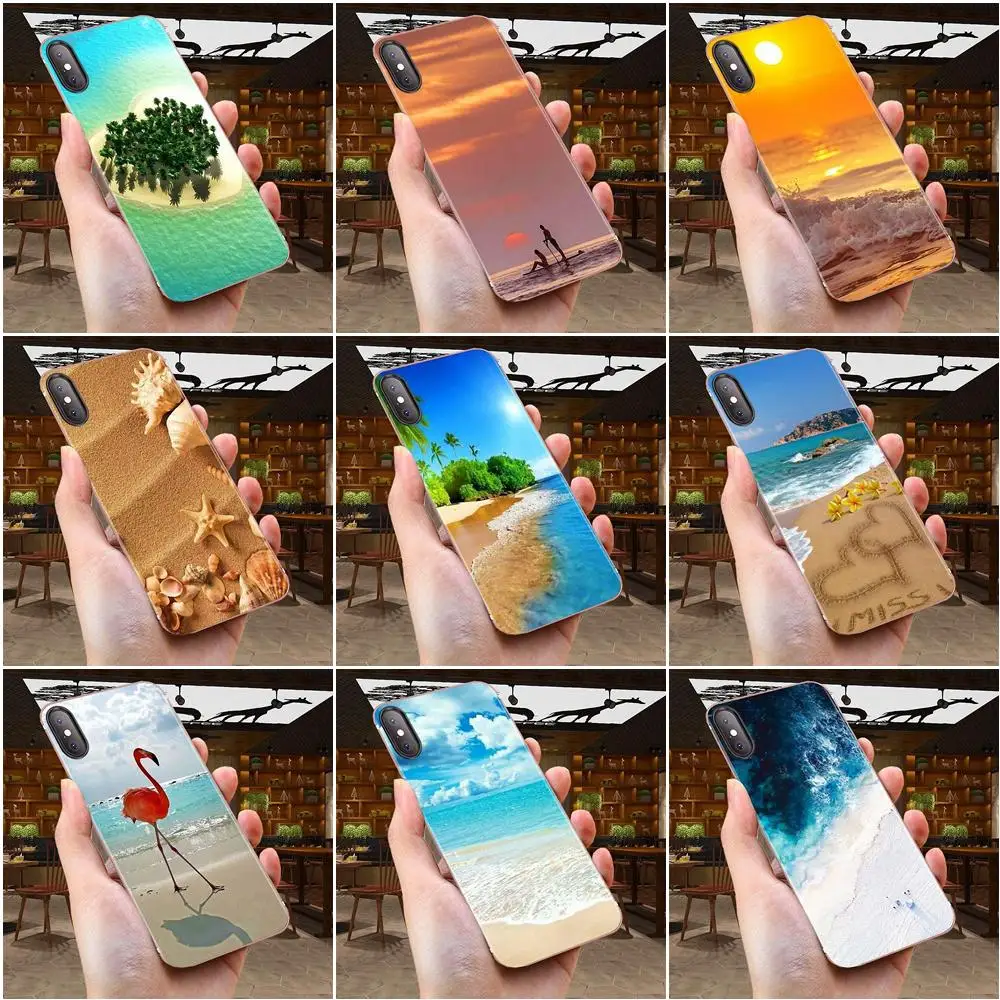 Море голубое небо песчаный пляж чехол для телефона из ТПУ с принтом htc Desire 530 626 628