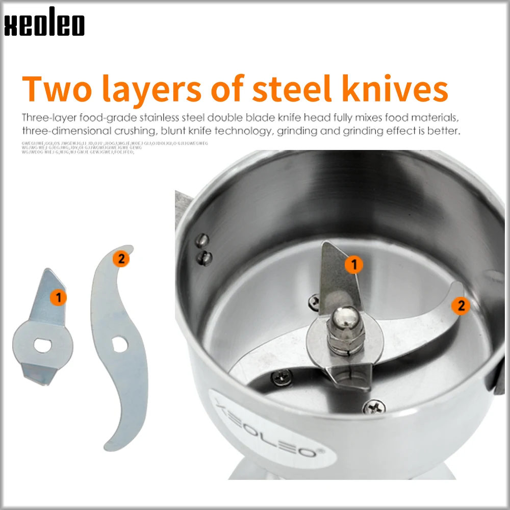 Машина для измельчения зерна XEOLEO измельчитель из нержавеющей стали трав 150 г |