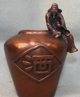 Бесплатная доставка &lt&lt&lt&lt китайская статуя из чистой бронзы с изображением