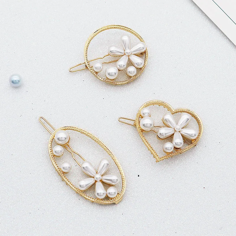 Женские жемчужные заколки для волос золотого цвета|Украшения волос| |