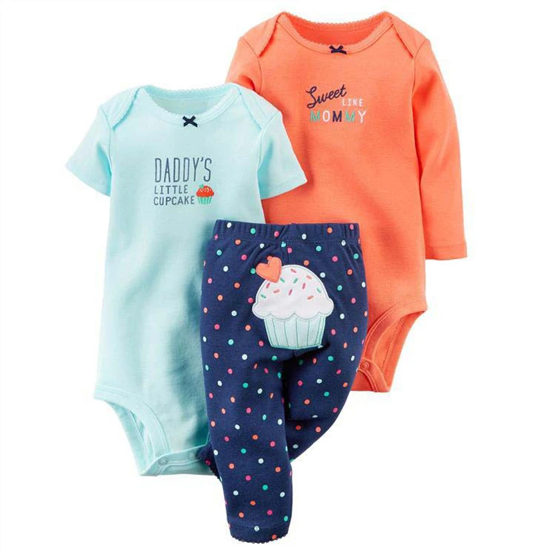 Детские костюмы комплекты Bebes одежды набор для новорожденных с героями