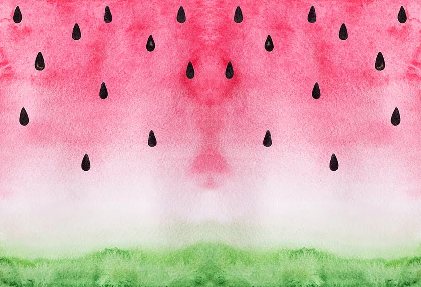 7x5FT Beautiful Creative Watercolor Watermelon Section Custom Photo Studio Backdrops Backgrounds Vinyl 220cm X 150cm | Электроника