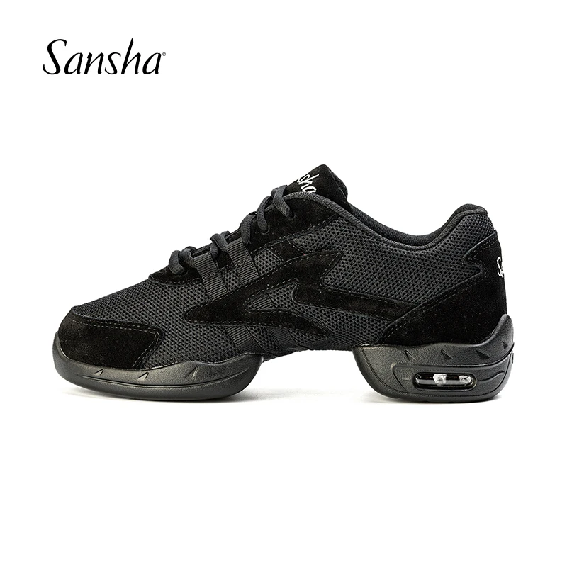 Кроссовки Sansha из ПУ кожи унисекс для танцев на толстой подошве с воздушной