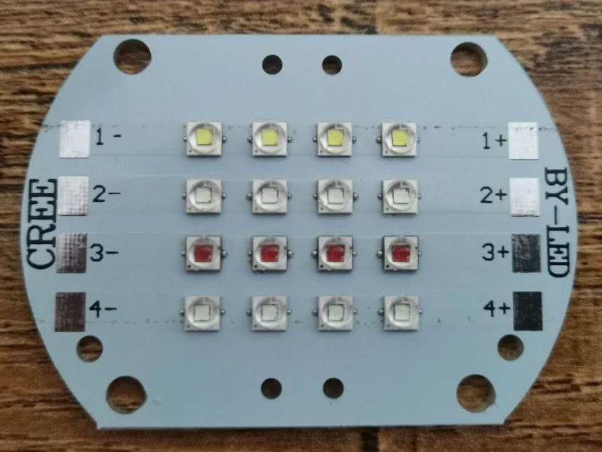 Настроить Cree XPE2 XP-E2 20 светодиодов 4 канала RGBW Led излучатель лампы освещения белый