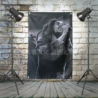 rock music art flags wall hanging hip hop reggae signboard flag banner stickers canvas painting tapestry bedroom home decoration