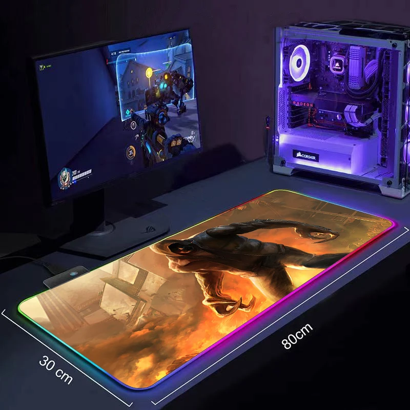 

Игровой коврик для мыши с RGB-подсветкой для видеоигр