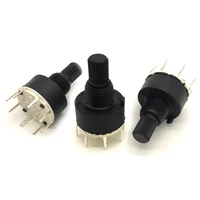 1 2 pole 3 4 5 6 8 position sr16 16mm rotary band switch 15mm shaft dc60v 0 3a 15mm shaft flower axis round switch