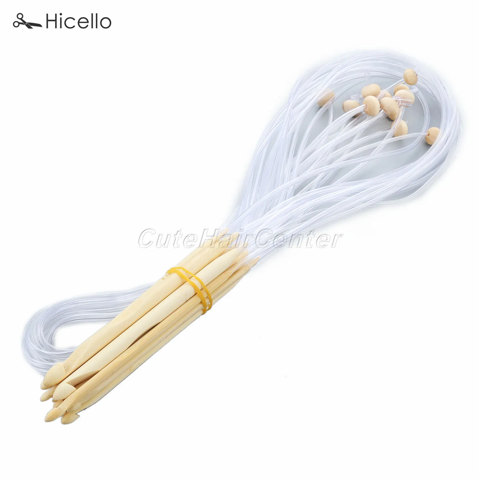 12 шт./компл. афганский Тунис крючок для вязания выбеленный бамбук Ручное шитье