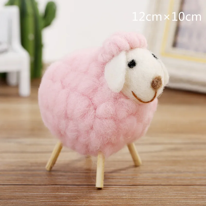 Маленькие украшения ручной работы из шерсти и фетра с овчиной креативные