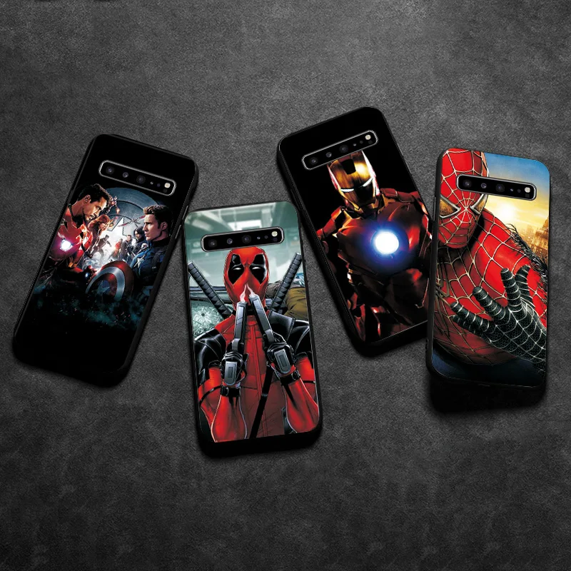 Чехол Marvel Avengers для Samsung S10 чехол Lite Plus черный из ТПУ S7 Edge S8 S9 M10 M40 |