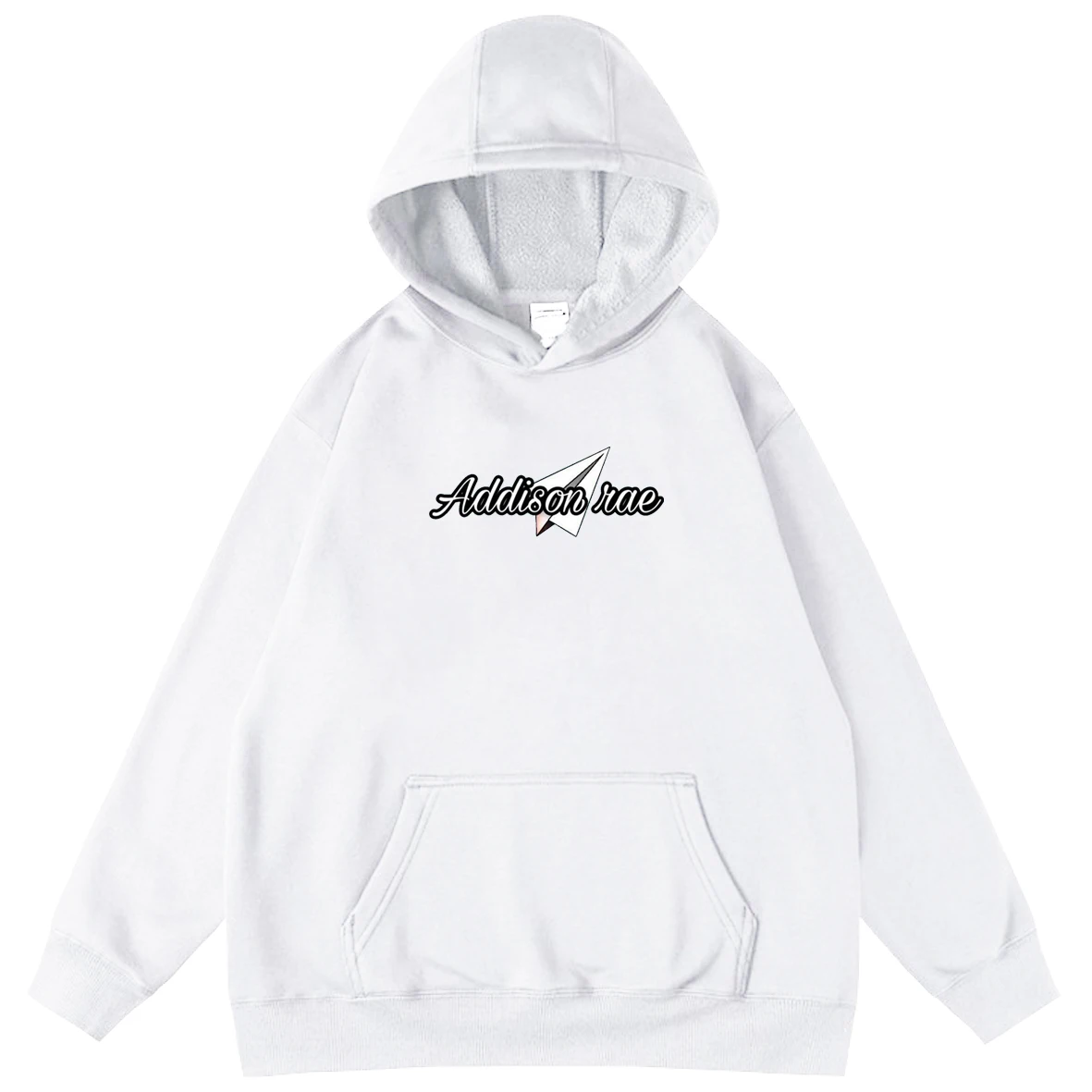 

Addison Rae Social Media Personality Cartoon Letter Hoodies Graphic Streetwear Printing Pullover Unisex Sweatshirts Men's Hoodie