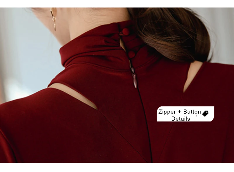 Тонкое платье-карандаш для женщин до колена офисные платья зима весна с длинным