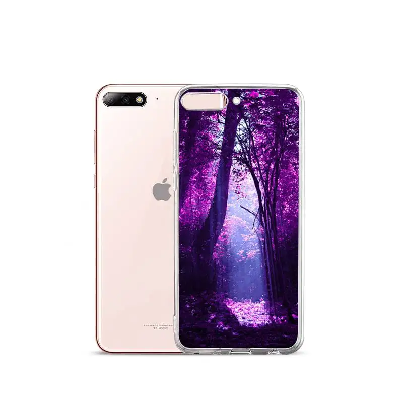 

infinity on purple flower bird Phone Case Transparent for iPhone Samsung A S 11 12 6 7 8 9 30 Pro X XS Max XR Plus lite