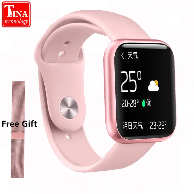 P80 Смарт часы для женщин IP68 Водонепроницаемый Полный сенсорный экран монитор