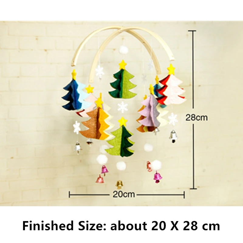 DIY рождественские фетровые украшения для детской кроватки фетровая игрушка