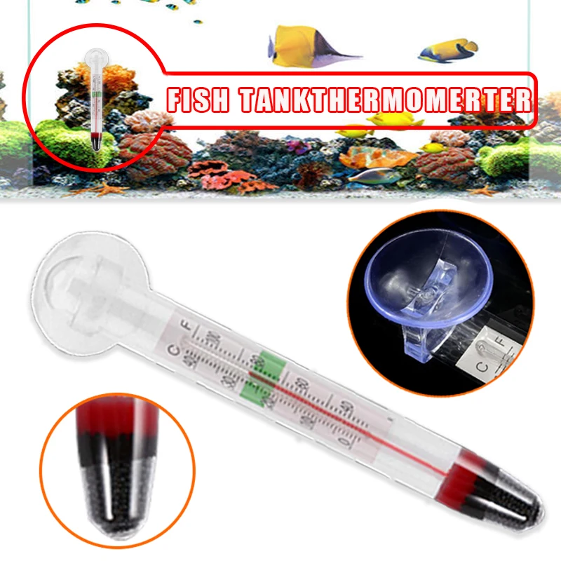 

Glass Meter Aquarium Fish Tank Water Temperature Thermometer Degrees Aquarium Fish Tank Liquid Thermometer Temperature