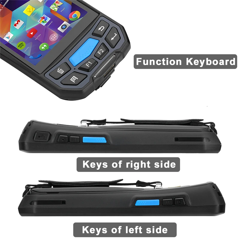 ISSYZONEPOS портативный pos-терминал 2D QR сканер штрих-кода NFC PDA Android 7,0 5 дюймов беспроводной портативный штрих-код Rearder WiFi