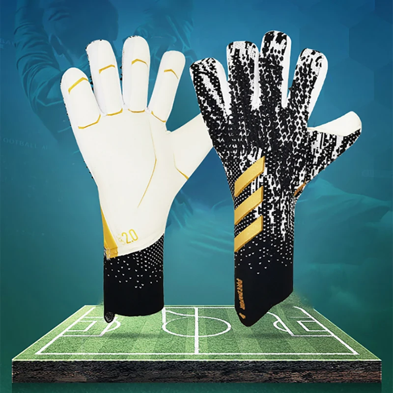

Нескользящие профессиональные футбольные перчатки для вратаря, мужские футбольные перчатки для вратаря, тренировочные перчатки для врата...