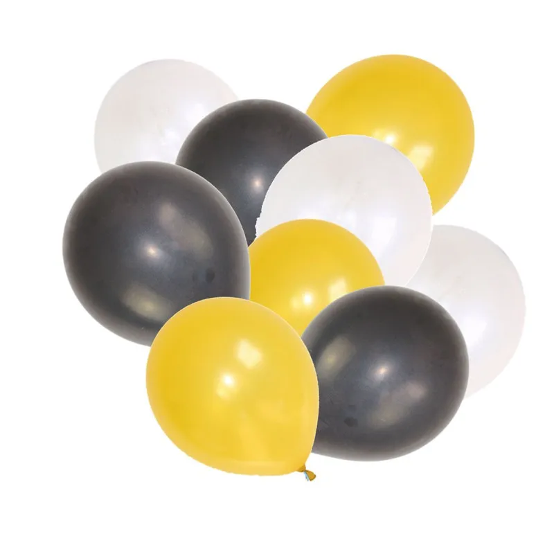 Золотые круглые прозрачные черные вечерние ные шары 12 дюймов 15 шт./30 шт.|Воздушные