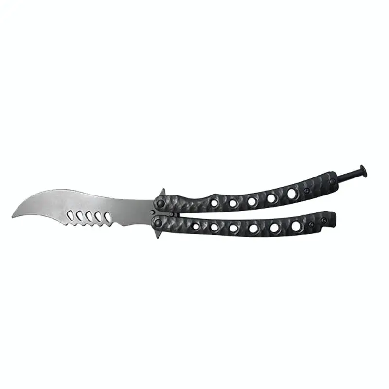 Цвет: желтый Нержавеющая сталь CS Go нож тактический нож для выживания Karambit нож для тренировки Бабочка для охоты кемпинга счетчик удар - Цвет: Цвет: желтый