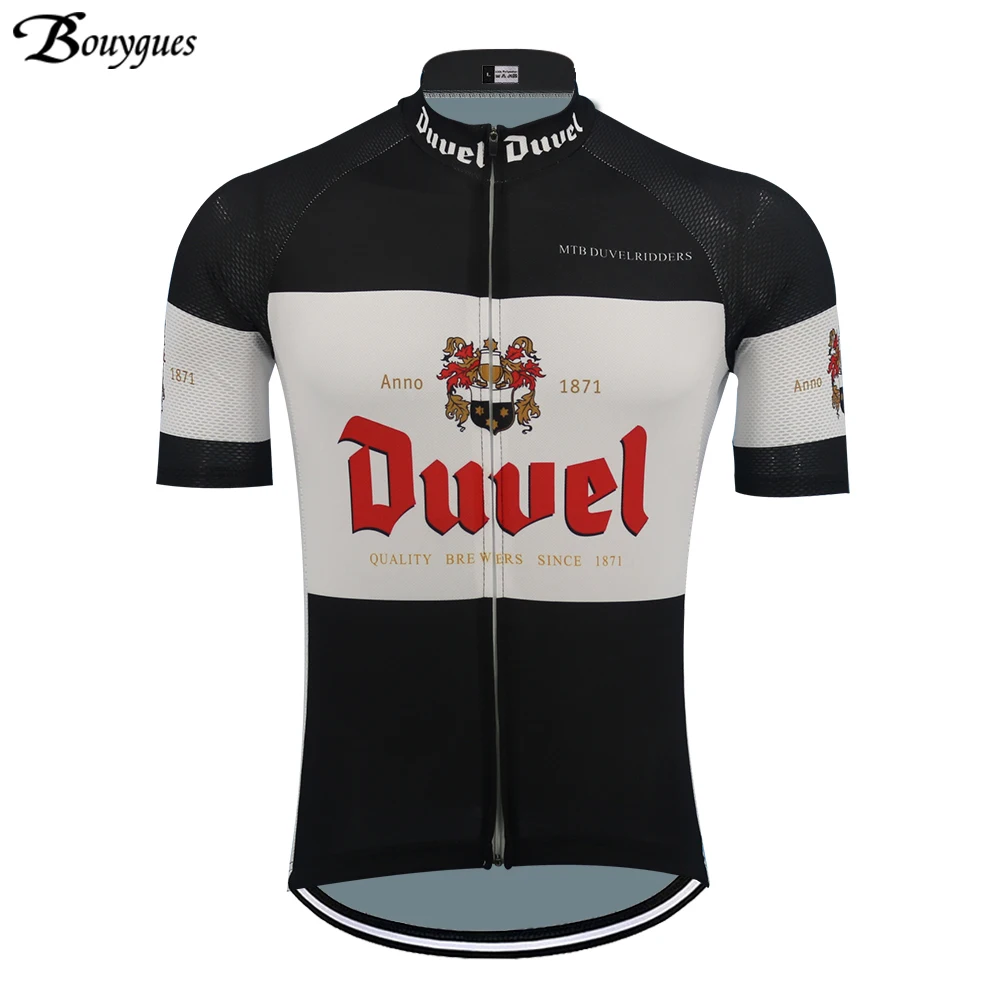 Duvel Beer Мужская классическая велосипедная Джерси с коротким рукавом Ropa Ciclismo Hombre