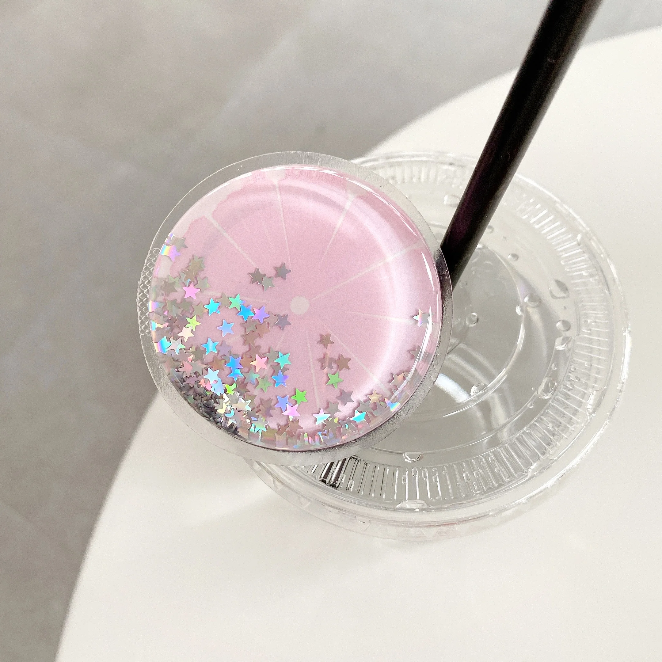 Fruit Glitter Jelly Liquid Quicksand Phone Stand Holder For iPhone Samsung Huawei Xiaomi Universal Finger Griptop Bracket | Мобильные