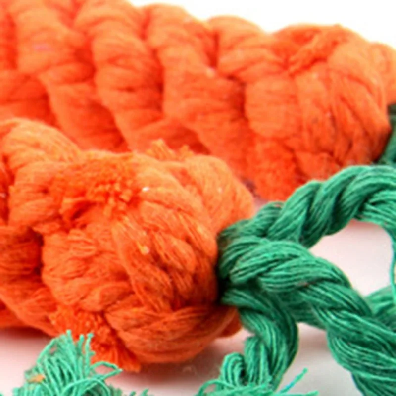 Pet Supplies Dog Toy Carrot Shape Rope Puppy Chew Toys Bite-Resistant Teeth Cleaning Outdoor Training Accessories | Дом и сад