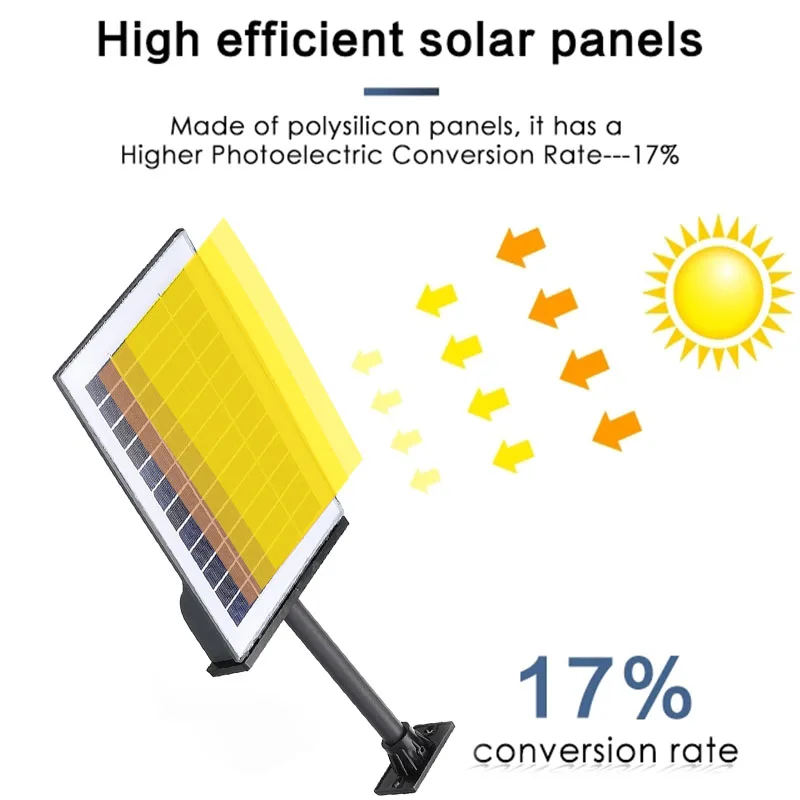 

IP67 Outdoor Street Lamp with Motion Sensor 1000W 1500W 2000W LED Solar Street Light 3030LED Remote Control Street Lighting