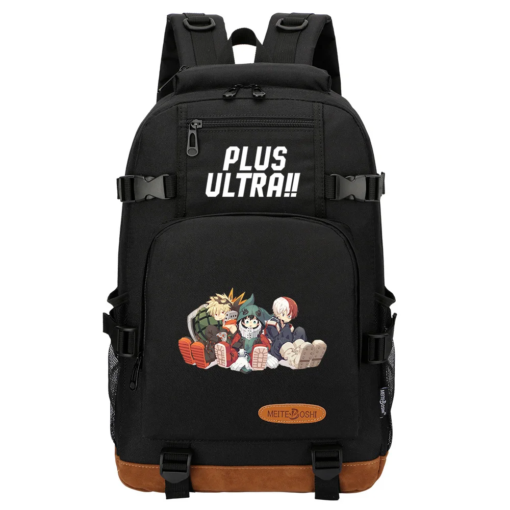 

New Kawaii Anime My Hero Academia Boys Girls Kids School Book Bags Women Bagpack Teenagers Canvas Men Laptop Travel Backpack