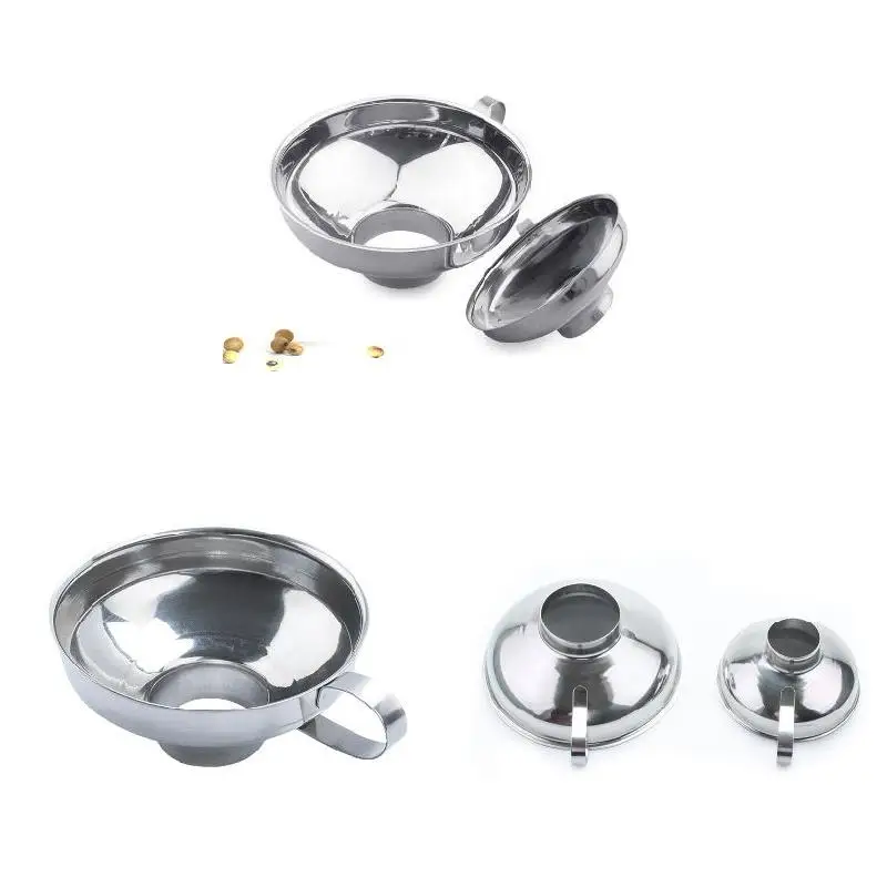

Stainless Steel Wide Mouth Funnel for Beans Jam Food Powder Kitchen Gadgets L66