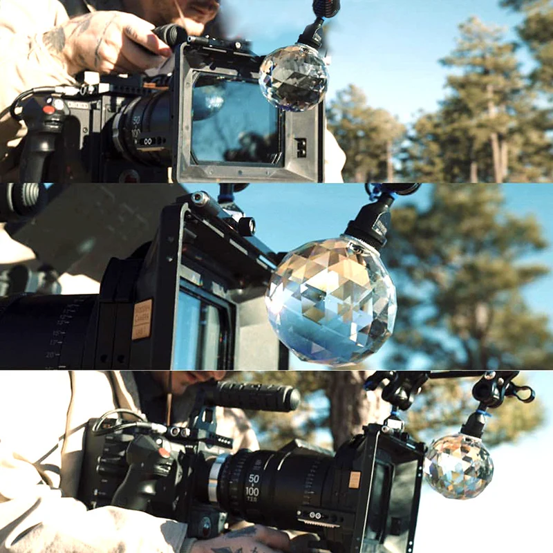 Светильник с хрустальным шариком для фотостудии объектив оптическим стеклом