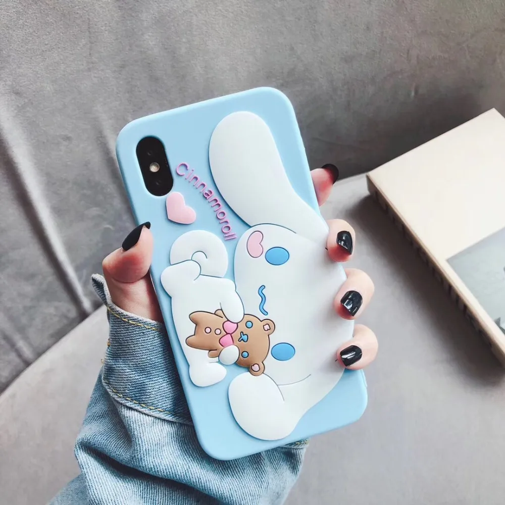 Для iphone 11 Pro Max Sanrio мультфильм cinnamoroll Собака Мягкий силиконовый чехол для телефона для iphone 6 6s 7 8 plus X XR XS MAX чехол