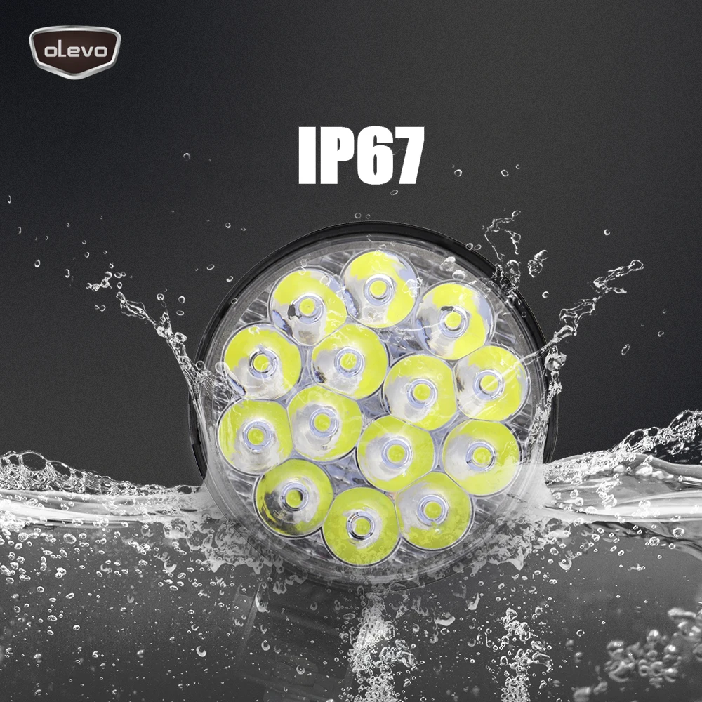 Светодиодсветильник фара для внедорожников 42 Вт 4 шсветодиодный противотуманная