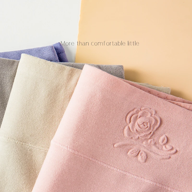 4 шт. женские хлопковые трусы с высокой талией|Женские трусики| |