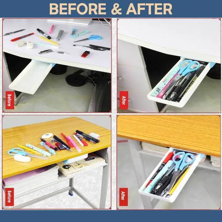 Новинка 2020 лидер продаж ящик для хранения под столом коробка в офисе товары стиле