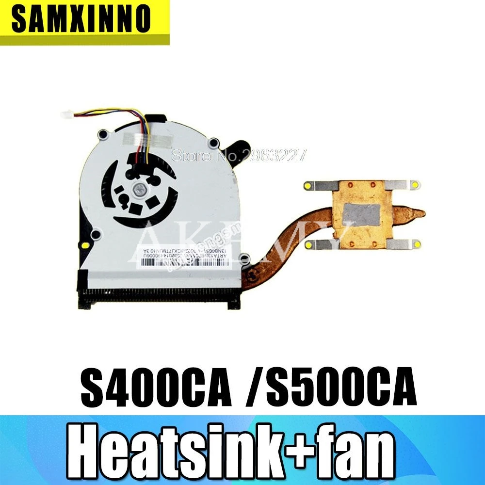 Радиатор охлаждения процессора для ноутбука For Asus S400 S400C S400CA S500C S500CA радиатор